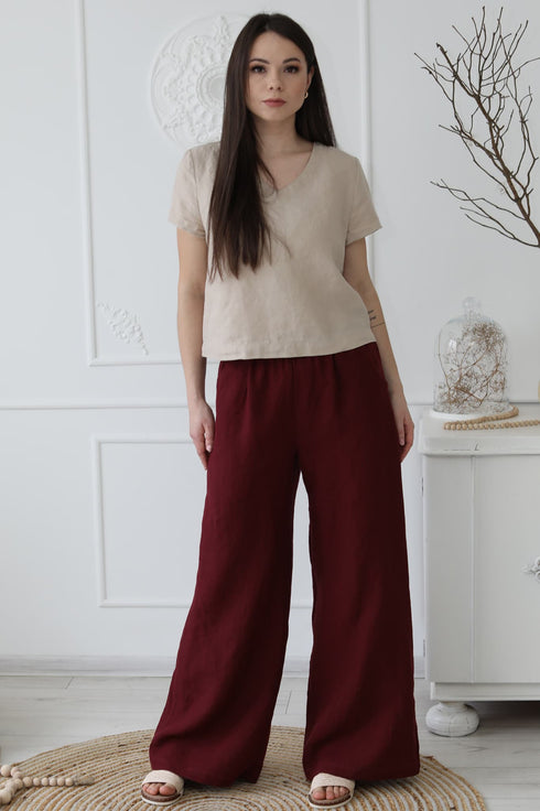 Image 5 of Summer linen top versatile and comfortable top Karol from Baltic Linen